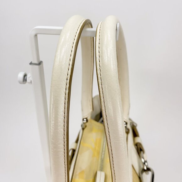 COACH Hampton Signature Stripe Spring Canvas Yellow Shoulder Bag - L0885-F13337 - Picture 13 of 16